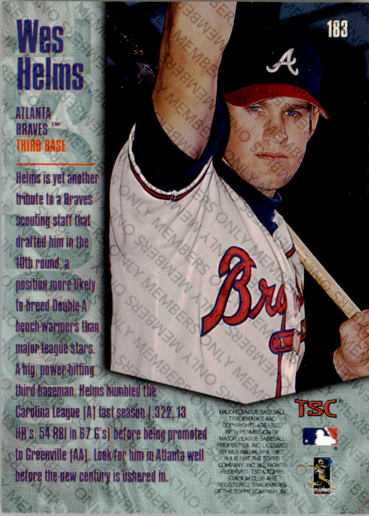A2630- 1997 Stadium Club Members Only BB #s 1-250 -You Pick- 15+ FREE US SHIP - Picture 305 of 391