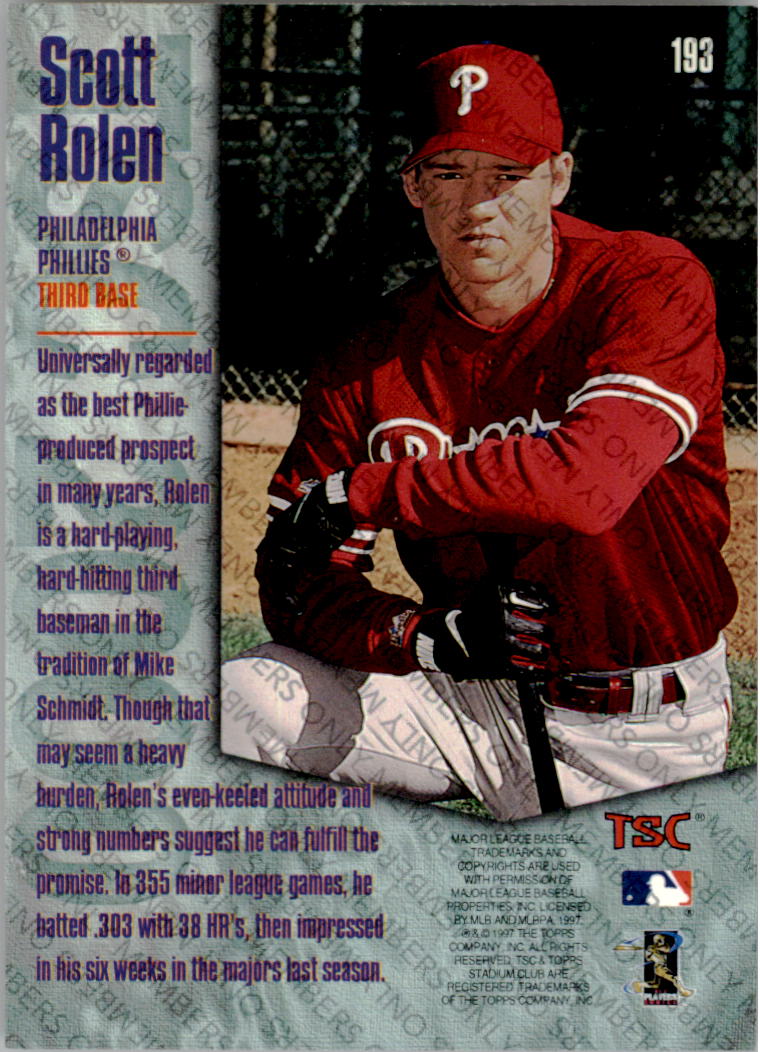 A2630- 1997 Stadium Club Members Only BB #s 1-250 -You Pick- 15+ FREE US SHIP - Picture 317 of 391