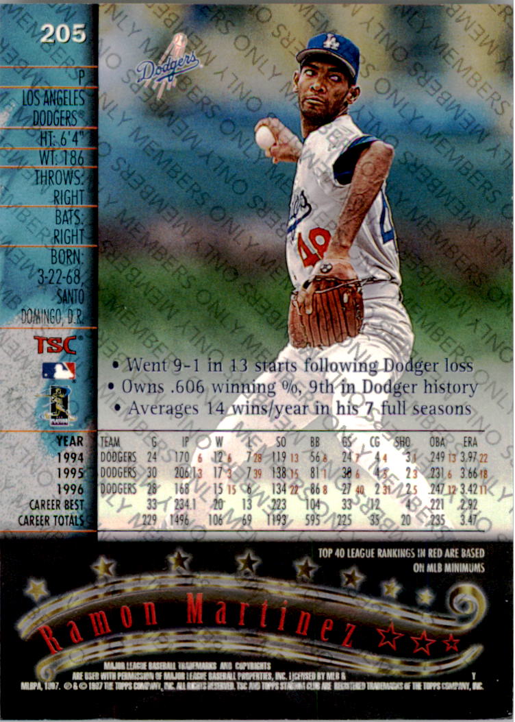 A2630- 1997 Stadium Club Members Only BB #s 1-250 -You Pick- 15+ FREE US SHIP - Picture 331 of 391