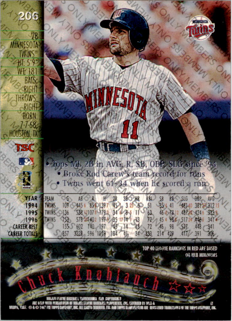 A2630- 1997 Stadium Club Members Only BB #s 1-250 -You Pick- 15+ FREE US SHIP - Picture 333 of 391
