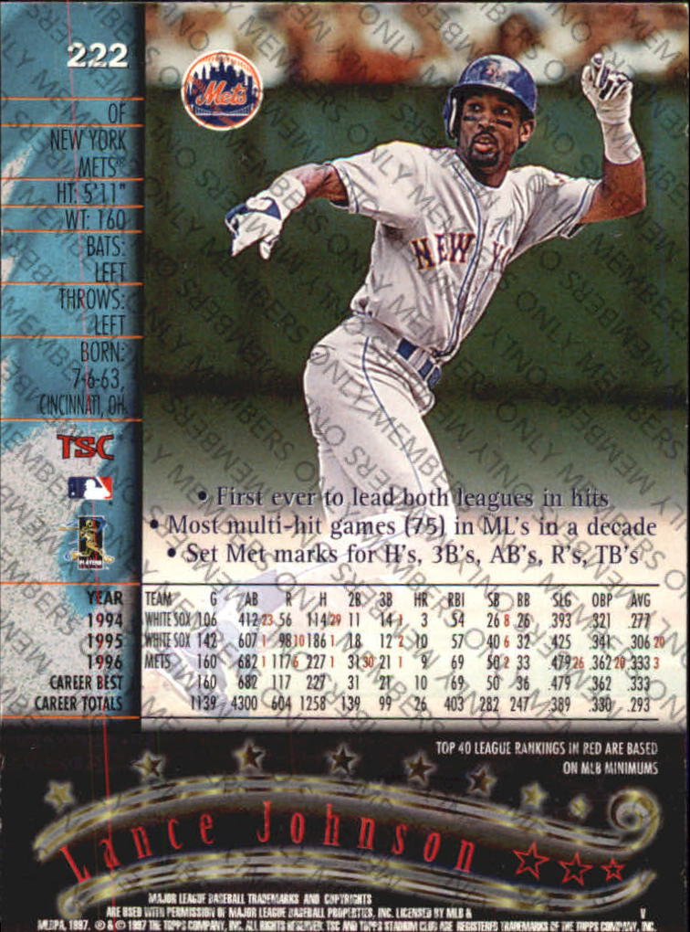 A2630- 1997 Stadium Club Members Only BB #s 1-250 -You Pick- 15+ FREE US SHIP - Picture 353 of 391