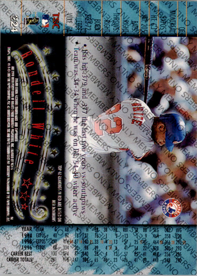 A2630- 1997 Stadium Club Members Only BB #s 1-250 -You Pick- 15+ FREE US SHIP - Picture 355 of 391