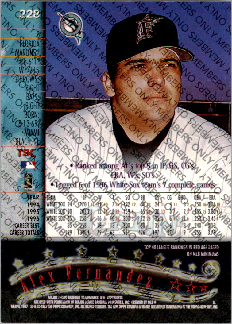 A2630- 1997 Stadium Club Members Only BB #s 1-250 -You Pick- 15+ FREE US SHIP - Picture 359 of 391