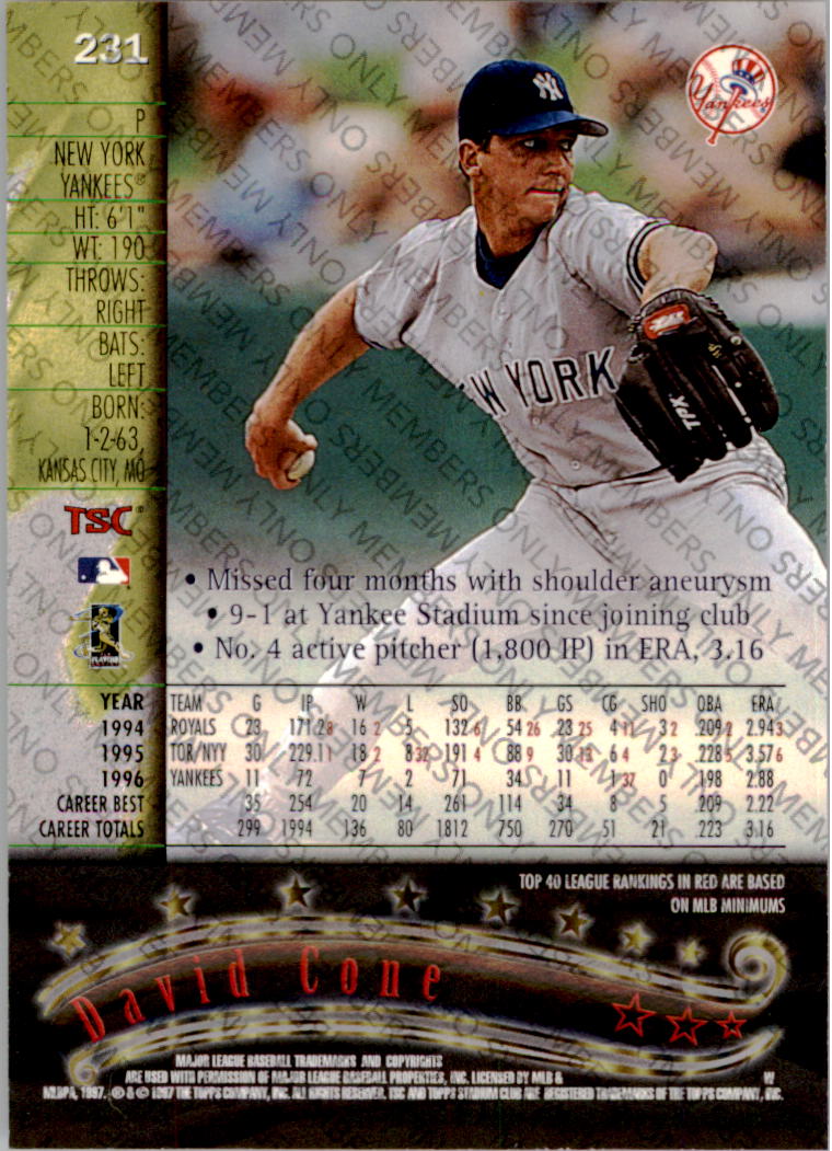 A2630- 1997 Stadium Club Members Only BB #s 1-250 -You Pick- 15+ FREE US SHIP - Picture 363 of 391