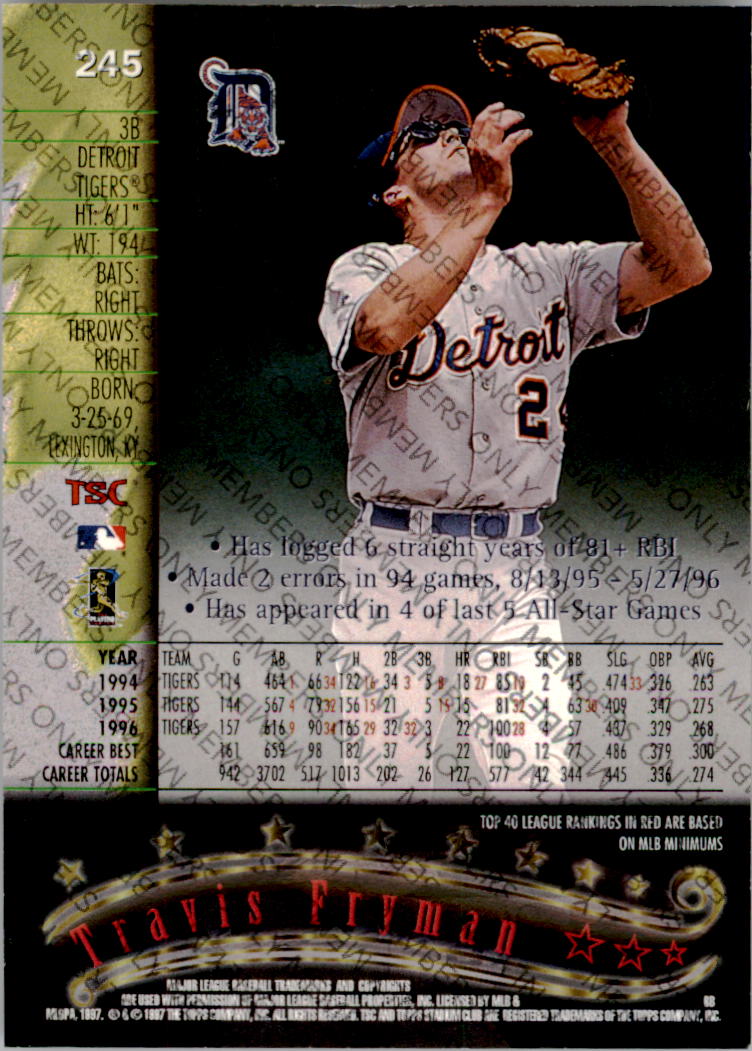 A2630- 1997 Stadium Club Members Only BB #s 1-250 -You Pick- 15+ FREE US SHIP - Picture 383 of 391
