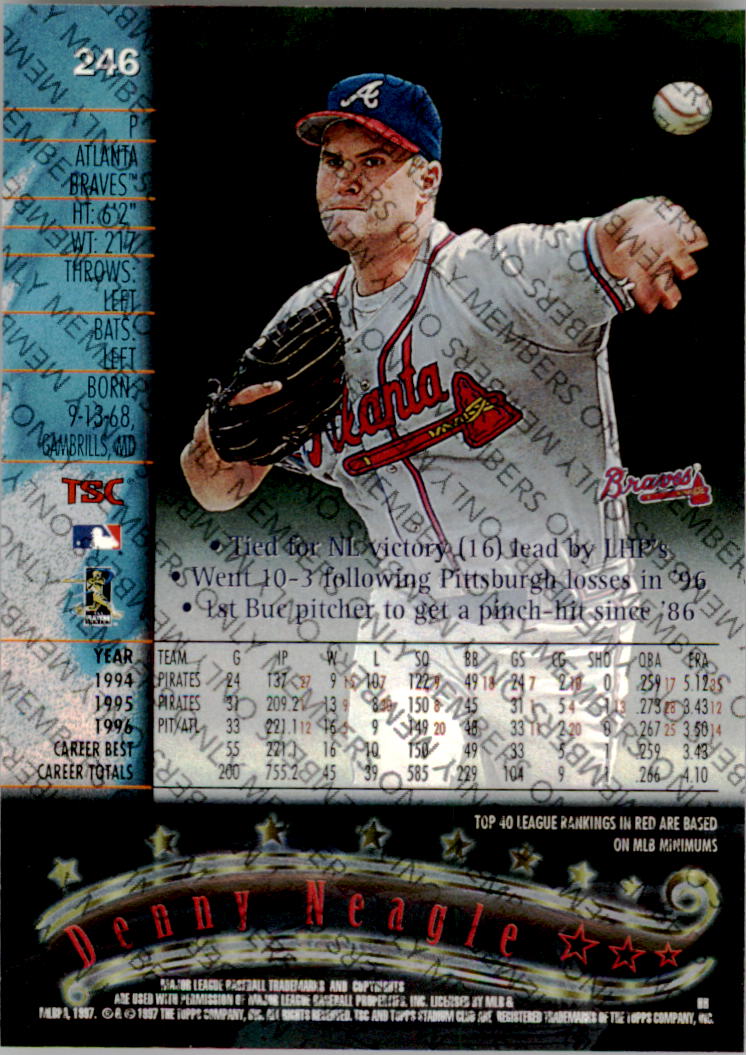 A2630- 1997 Stadium Club Members Only BB #s 1-250 -You Pick- 15+ FREE US SHIP - Picture 385 of 391