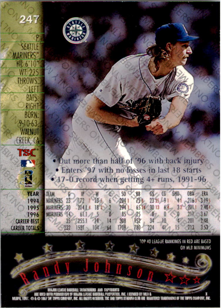 A2630- 1997 Stadium Club Members Only BB #s 1-250 -You Pick- 15+ FREE US SHIP - Picture 387 of 391