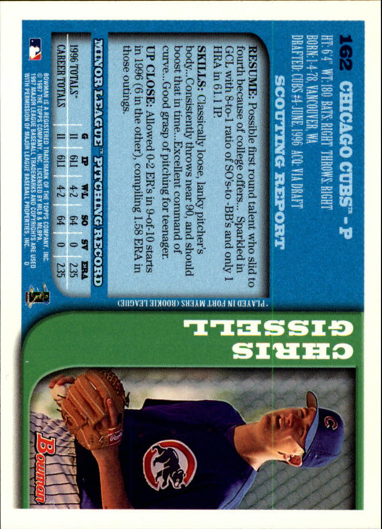 A9035- 1997 Bowman Baseball Card #s 1-250 +Rookies -You Pick- 10+ FREE US SHIP - Picture 325 of 501