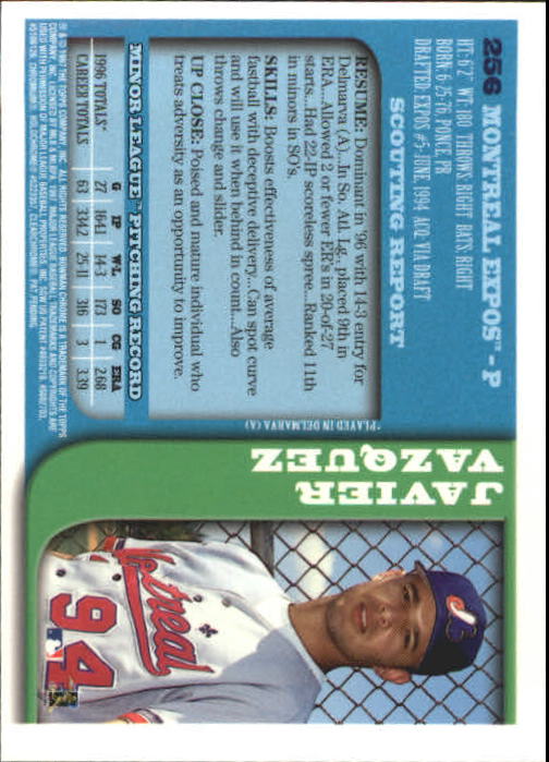 B0272- 1997 Bowman Chrome Baseball Card #s 201-300 -You Pick- 15+ FREE US SHIP - Picture 109 of 195