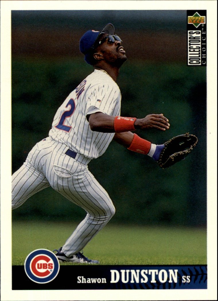 Shawon Dunston Signed 1997 Fleer Baseball Card - Chicago Cubs