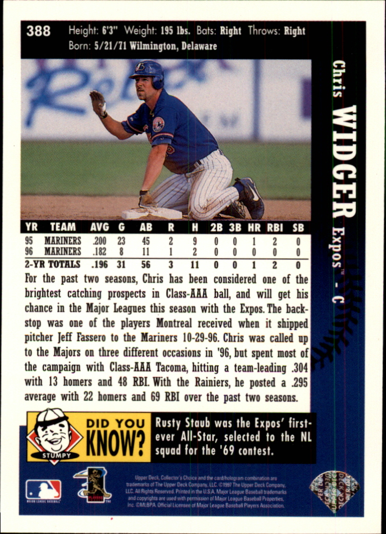 Chris Widger Rookie 1993 Topps Gold #632 Seattle Mariners