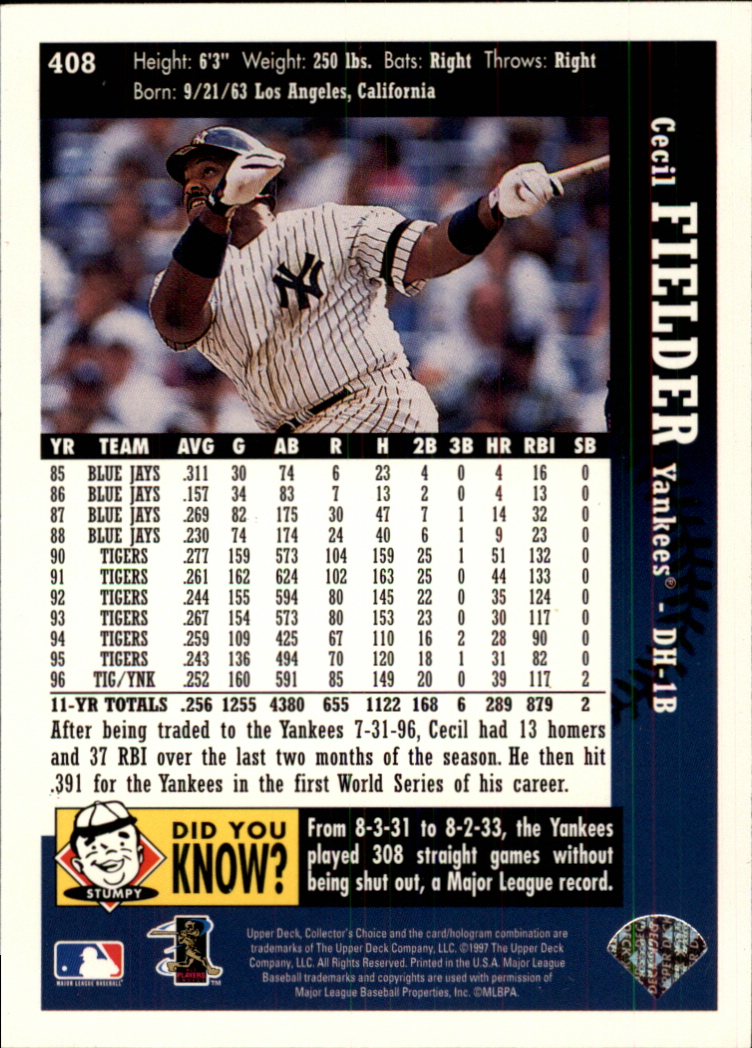 A2987- 1997 Collector's Auswahl BB 251-500 + Rookies -du Pick- 15 + Gratis US - Bild 286 von 470