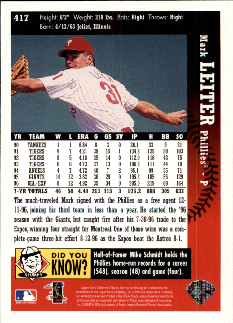 A2987- 1997 Collector's Auswahl BB 251-500 + Rookies -du Pick- 15 + Gratis US - Bild 304 von 470