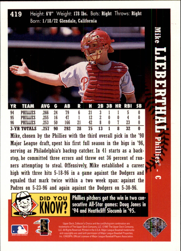 A2987- 1997 Collector's Auswahl BB 251-500 + Rookies -du Pick- 15 + Gratis US - Bild 308 von 470