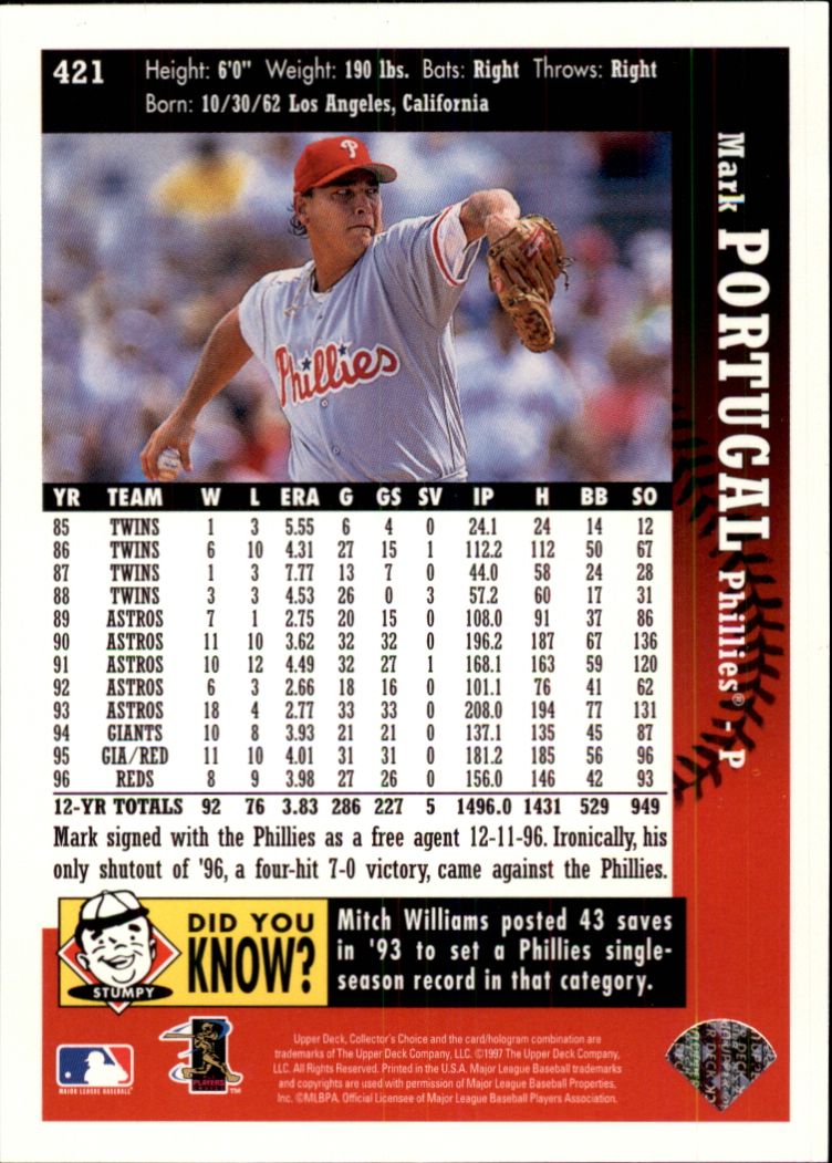 A2987- 1997 Collector's Auswahl BB 251-500 + Rookies -du Pick- 15 + Gratis US - Bild 312 von 470