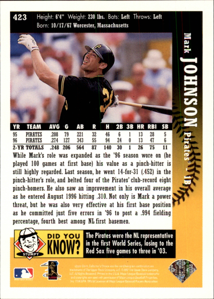 A2987- 1997 Collector's Auswahl BB 251-500 + Rookies -du Pick- 15 + Gratis US - Bild 316 von 470