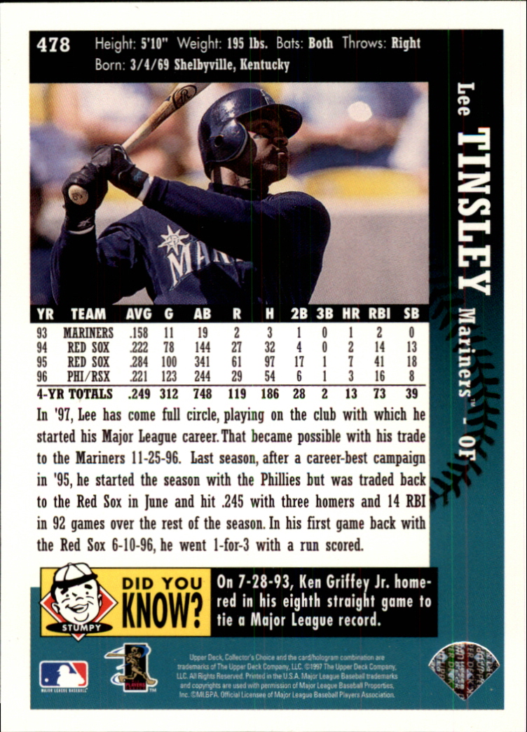 A2987- 1997 Collector's Auswahl BB 251-500 + Rookies -du Pick- 15 + Gratis US - Bild 426 von 470