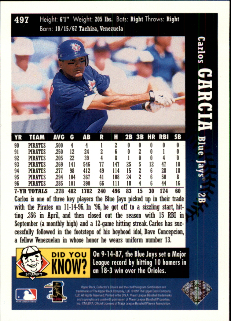 A2987- 1997 Collector's Auswahl BB 251-500 + Rookies -du Pick- 15 + Gratis US - Bild 464 von 470