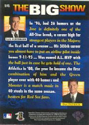 1997 Collector's Choice The Big Show Baseball Card Pick (Inserts) - Bild 13 von 59