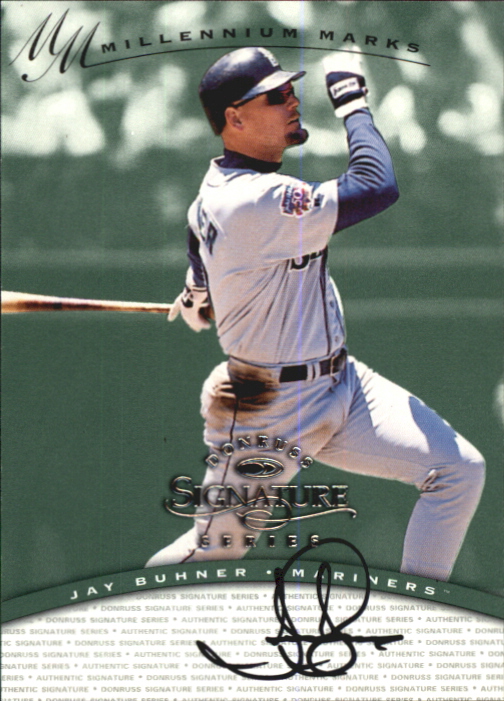 Jay Buhner autographed baseball card (Seattle Mariners) 1997