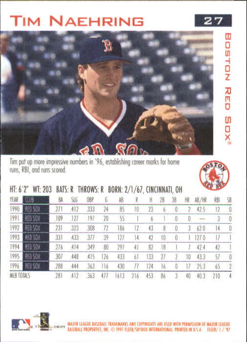 1997 Fleer Baseball "Main Set" Base Cards #1 to #200 - Picture 55 of 385