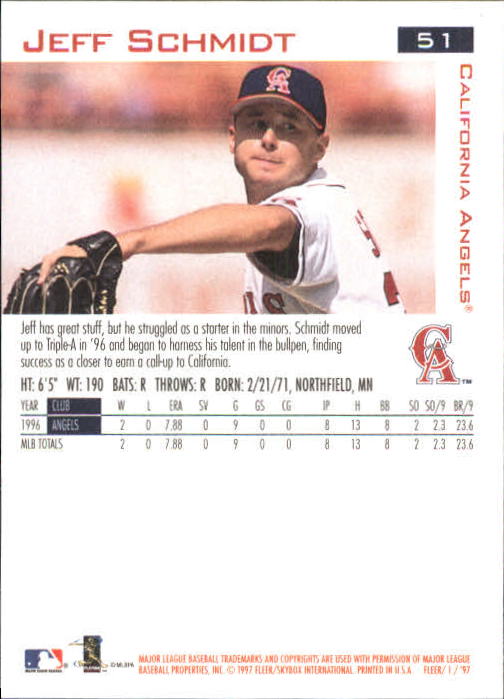 1997 Fleer Baseball "Main Set" Base Cards #1 to #200 - Picture 103 of 385