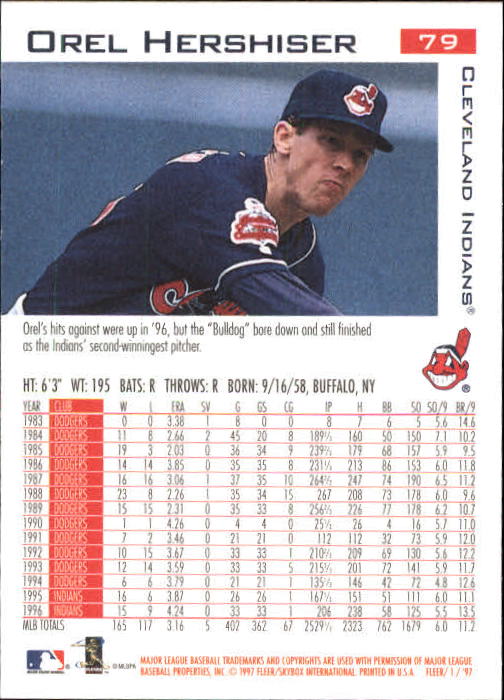 1997 Fleer Baseball "Main Set" Base Cards #1 to #200 - Picture 159 of 385