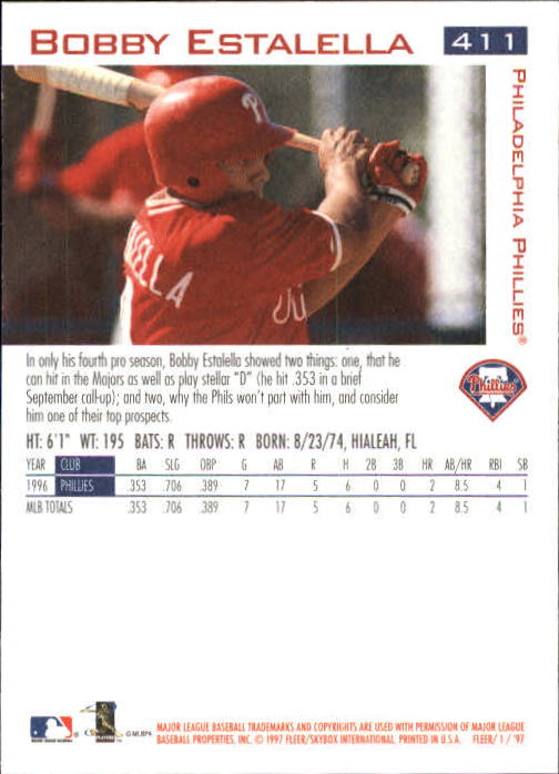 1997 Fleer Baseball "Main Set" Base Cards #401 to #600 - Picture 23 of 387