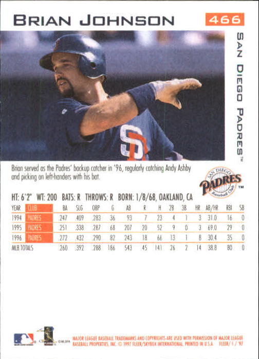 1997 Fleer Baseball "Main Set" Base Cards #401 to #600 - Picture 129 of 387