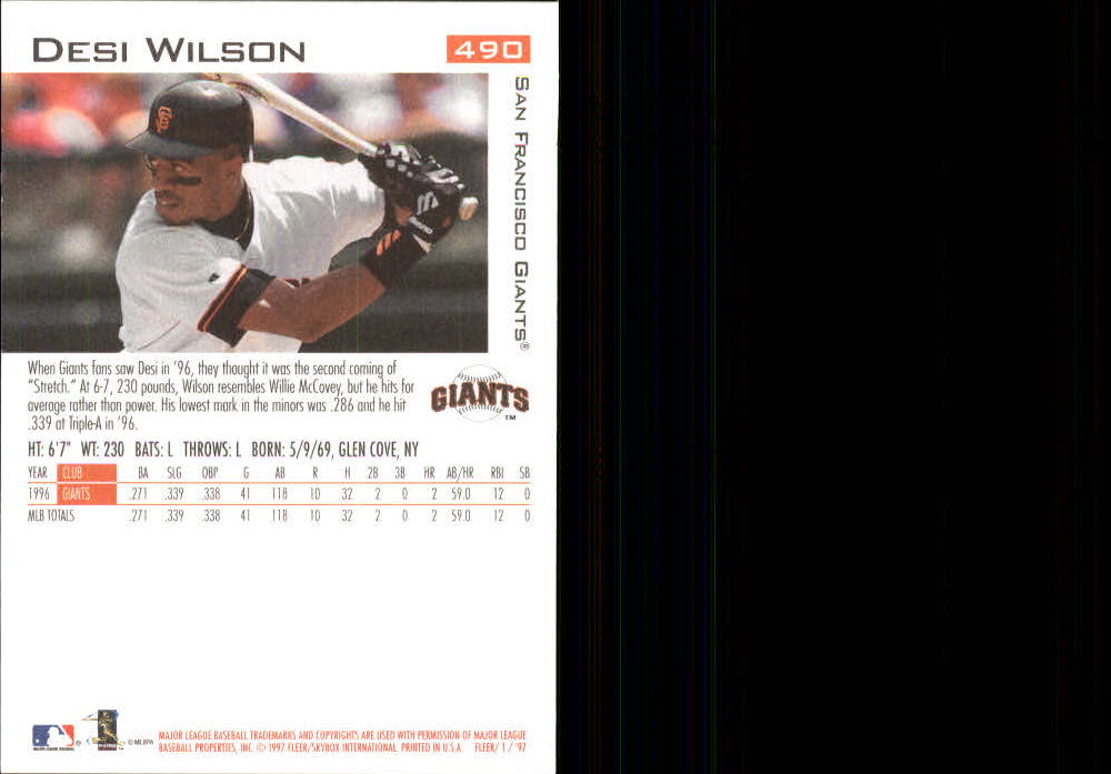 1997 Fleer Baseball "Main Set" Base Cards #401 to #600 - Picture 177 of 387