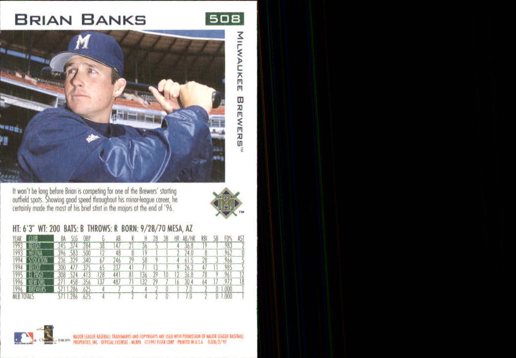 1997 Fleer Baseball "Main Set" Base Cards #401 to #600 - Picture 213 of 387