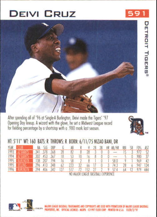 1997 Fleer Baseball "Main Set" Base Cards #401 to #600 - Picture 369 of 387
