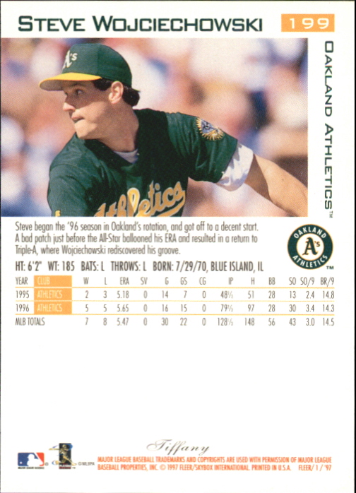 1997 Fleer Tiffany #199 Steve Wojciechowski