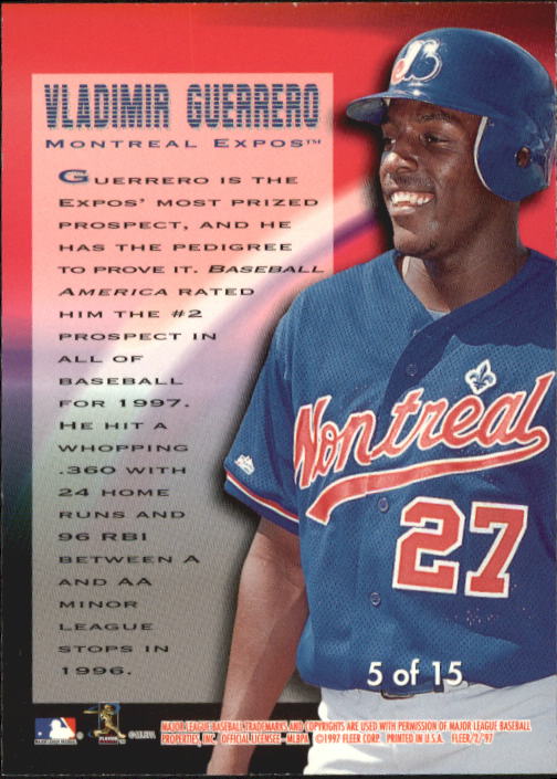 1997 Fleer Baseball "New Horizons" Insert Cards - Picture 11 of 21