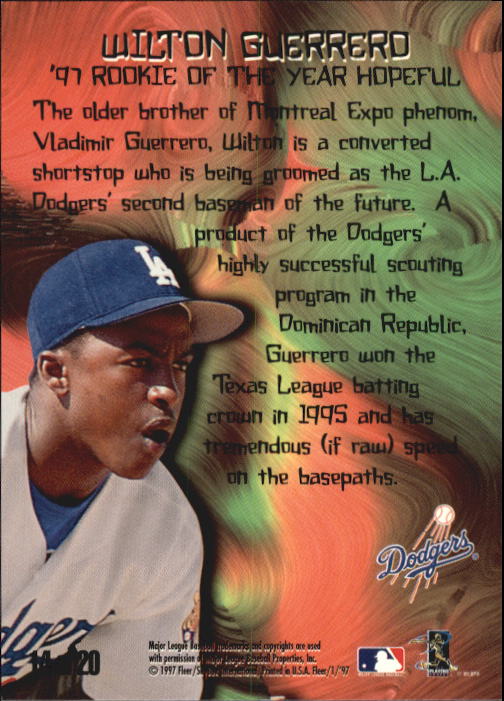 1997 Fleer Baseball "Rookie Sensations" Insert Cards - Picture 21 of 29