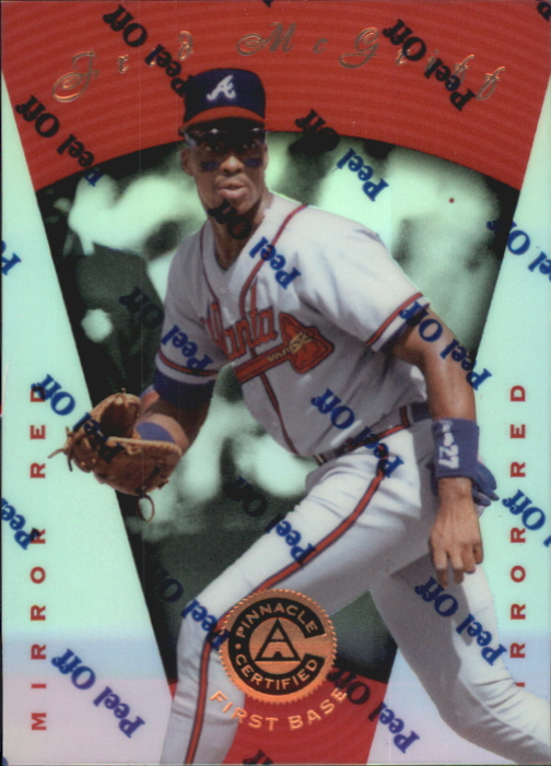 1997 Pinnacle Certified Mirror Red #8 Fred McGriff