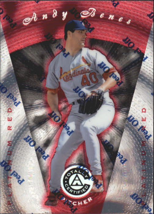 1997 Pinnacle Totally Certified Platinum Red #16 Andy  Benes