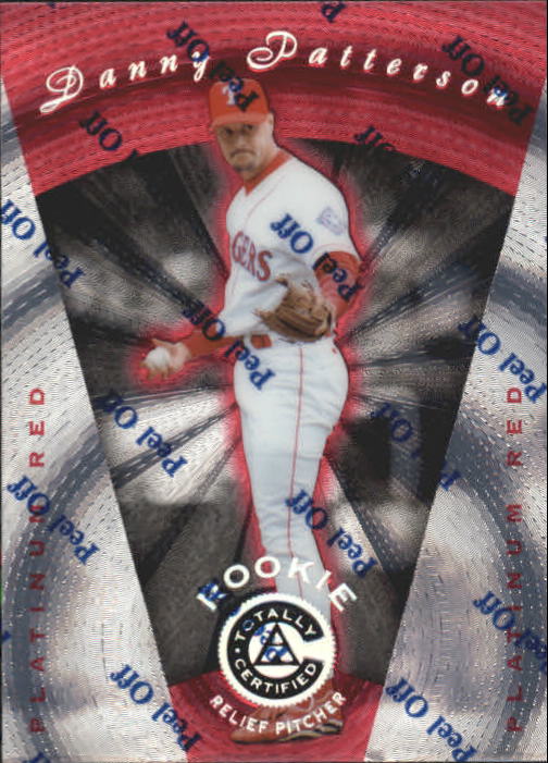 1997 Pinnacle Totally Certified Platinum Red #110 Danny Patterson