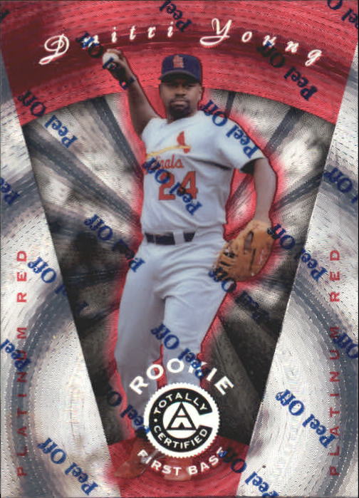 1997 Pinnacle Totally Certified Platinum Red #121 Dmitri Young