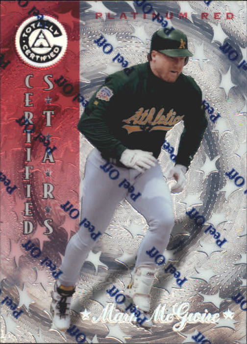 1997 Pinnacle Totally Certified Platinum Red #139 Mark McGwire CERT
