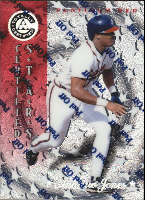 1997 Pinnacle Totally Certified Platinum Red #150 Andruw Jones CERT