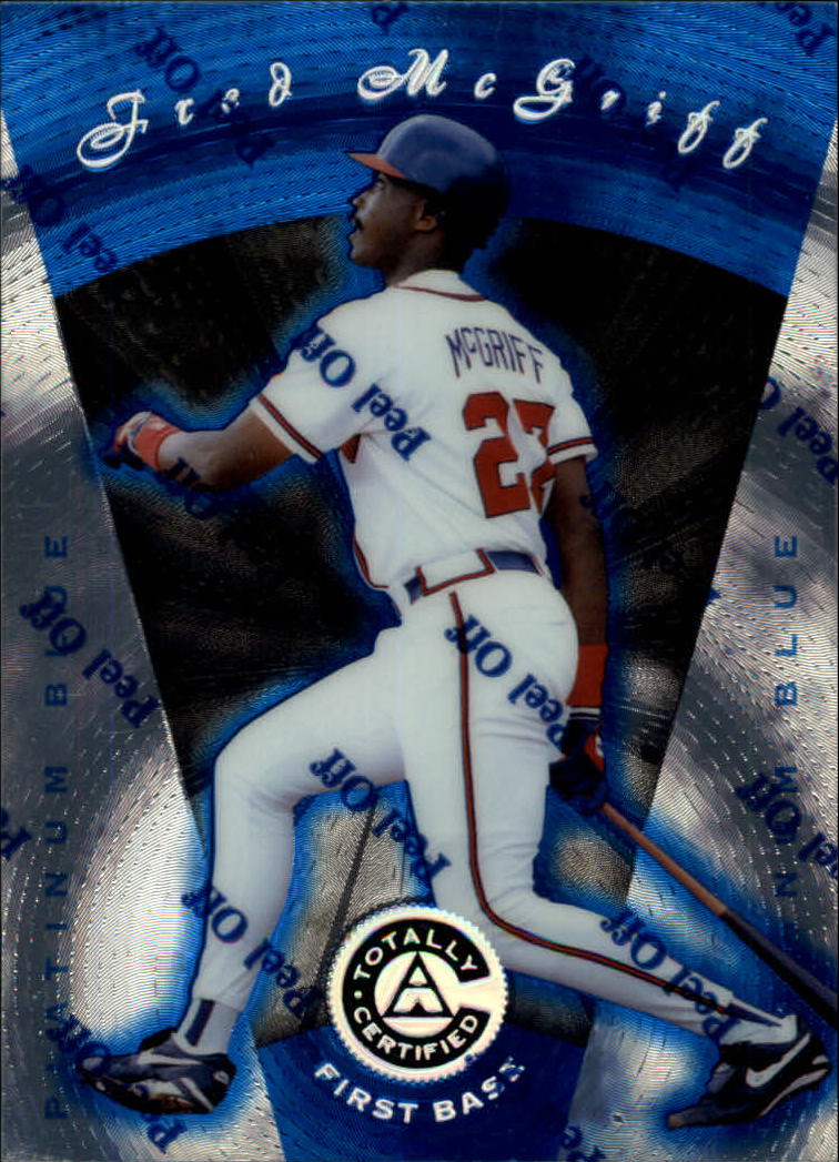 1997 Pinnacle Totally Certified Platinum Blue #8 Fred McGriff