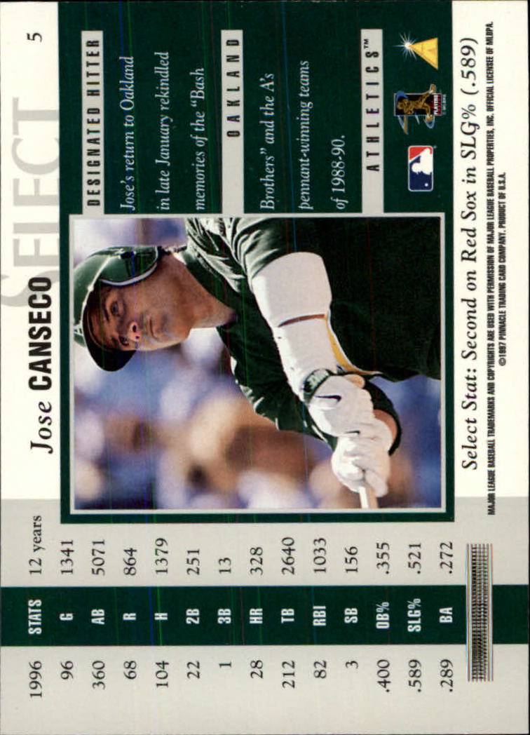 B6663- 1997 Select Baseball Card #s 1-200 +Rookies -You Pick- 15+ FREE US SHIP - Picture 9 of 311