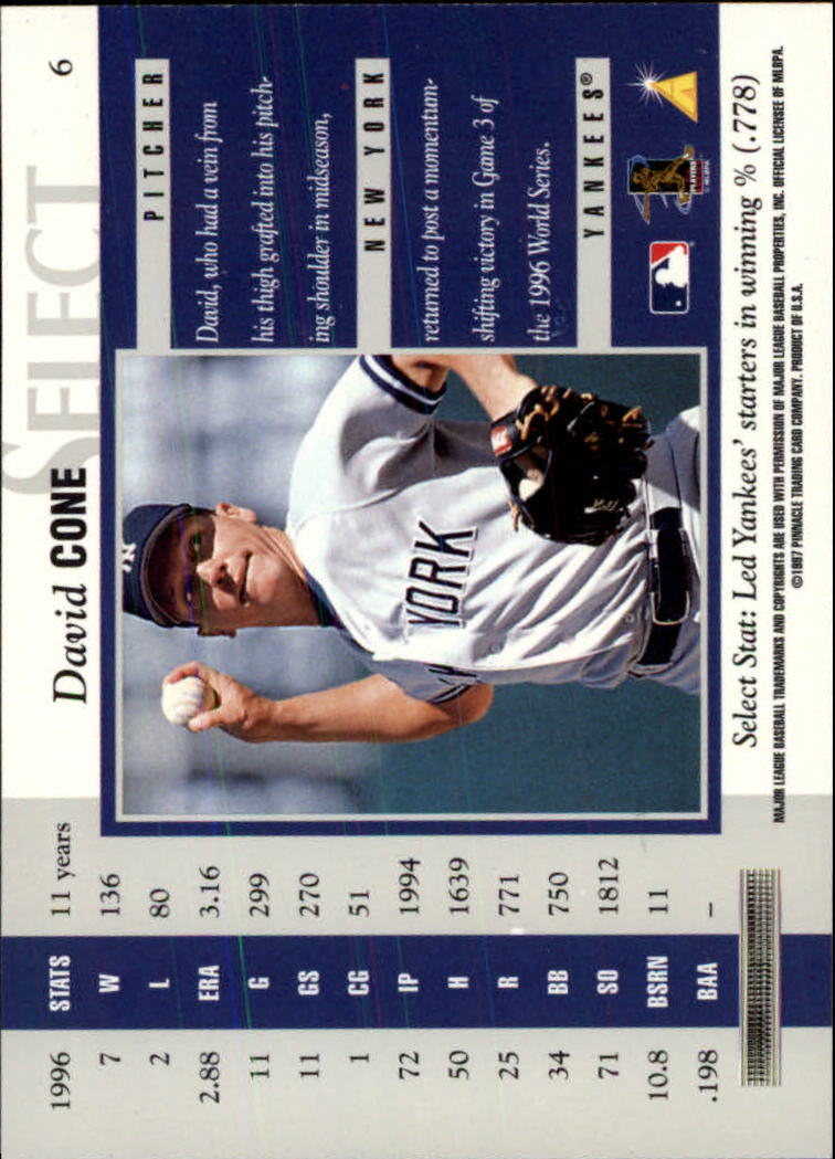 B6663- 1997 Select Baseball Card #s 1-200 +Rookies -You Pick- 15+ FREE US SHIP - Picture 11 of 311