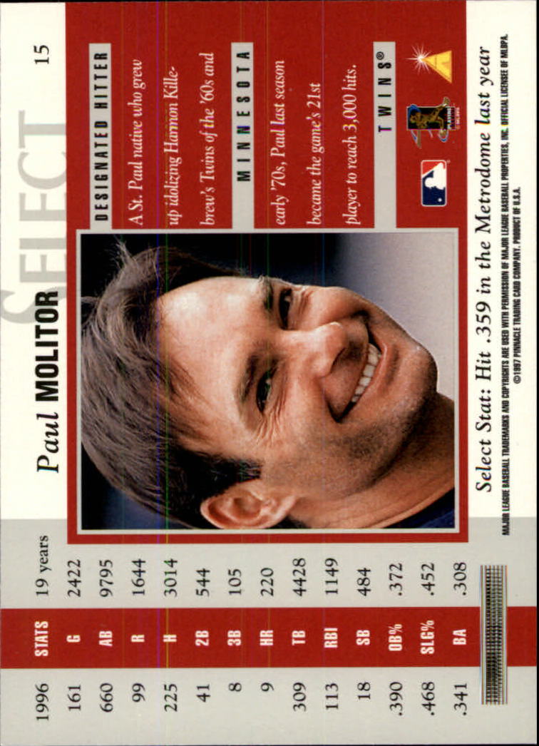 B6663- 1997 Select Baseball Card #s 1-200 +Rookies -You Pick- 15+ FREE US SHIP - Picture 25 of 311