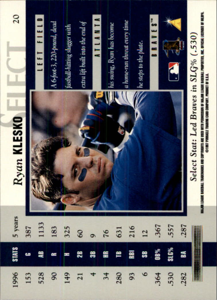 B6663- 1997 Select Baseball Card #s 1-200 +Rookies -You Pick- 15+ FREE US SHIP - Picture 35 of 311