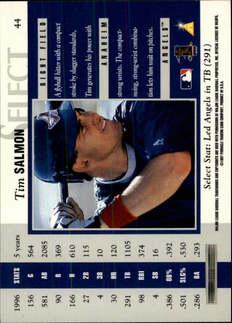 B6663- 1997 Select Baseball Card #s 1-200 +Rookies -You Pick- 15+ FREE US SHIP - Picture 75 of 311