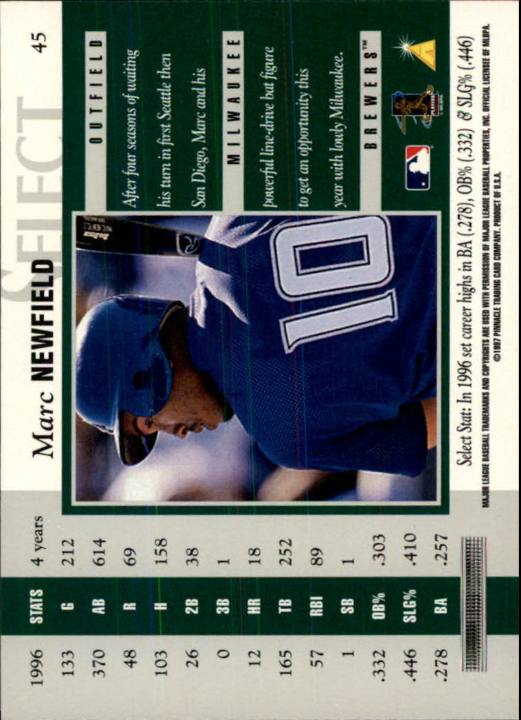 B6663- 1997 Select Baseball Card #s 1-200 +Rookies -You Pick- 15+ FREE US SHIP - Picture 77 of 311