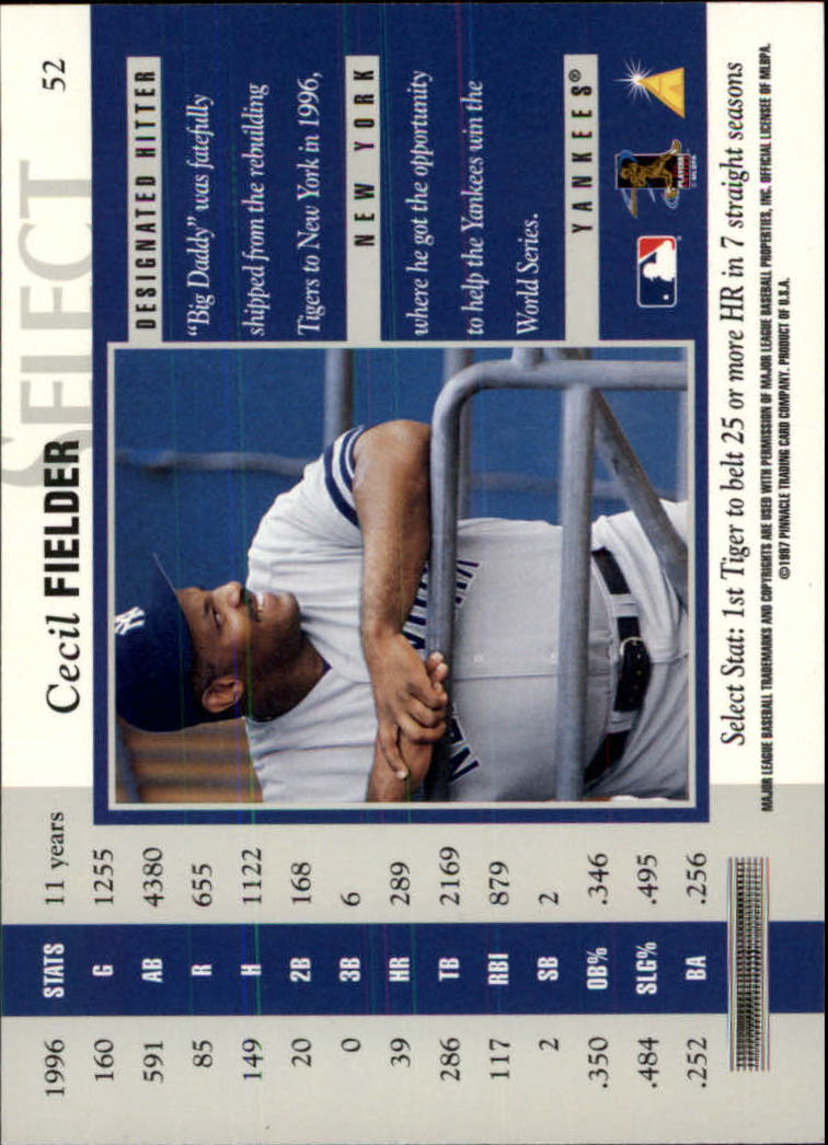 B6663- 1997 Select Baseball Card #s 1-200 +Rookies -You Pick- 15+ FREE US SHIP - Picture 91 of 311