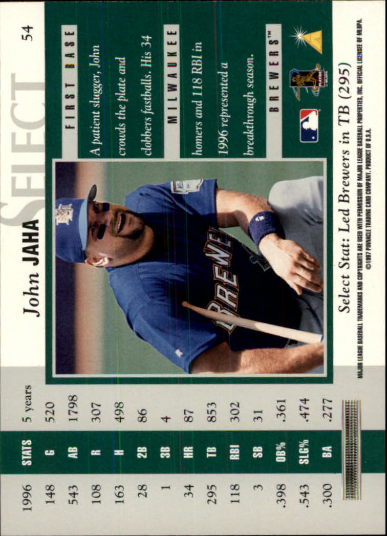B6663- 1997 Select Baseball Card #s 1-200 +Rookies -You Pick- 15+ FREE US SHIP - Picture 95 of 311